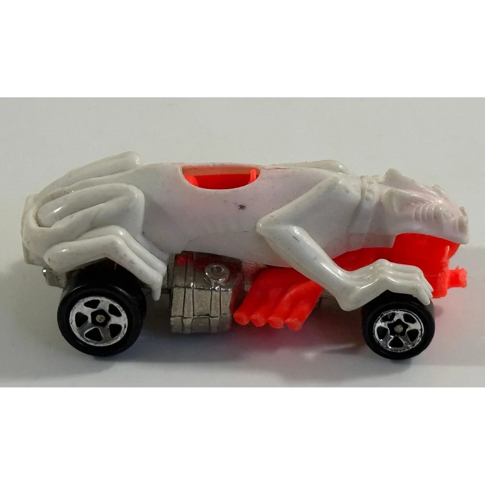 Hot Wheels Ratmobile Kids 1:64 White Neon Orange Vintage 1988 Diecast Car
